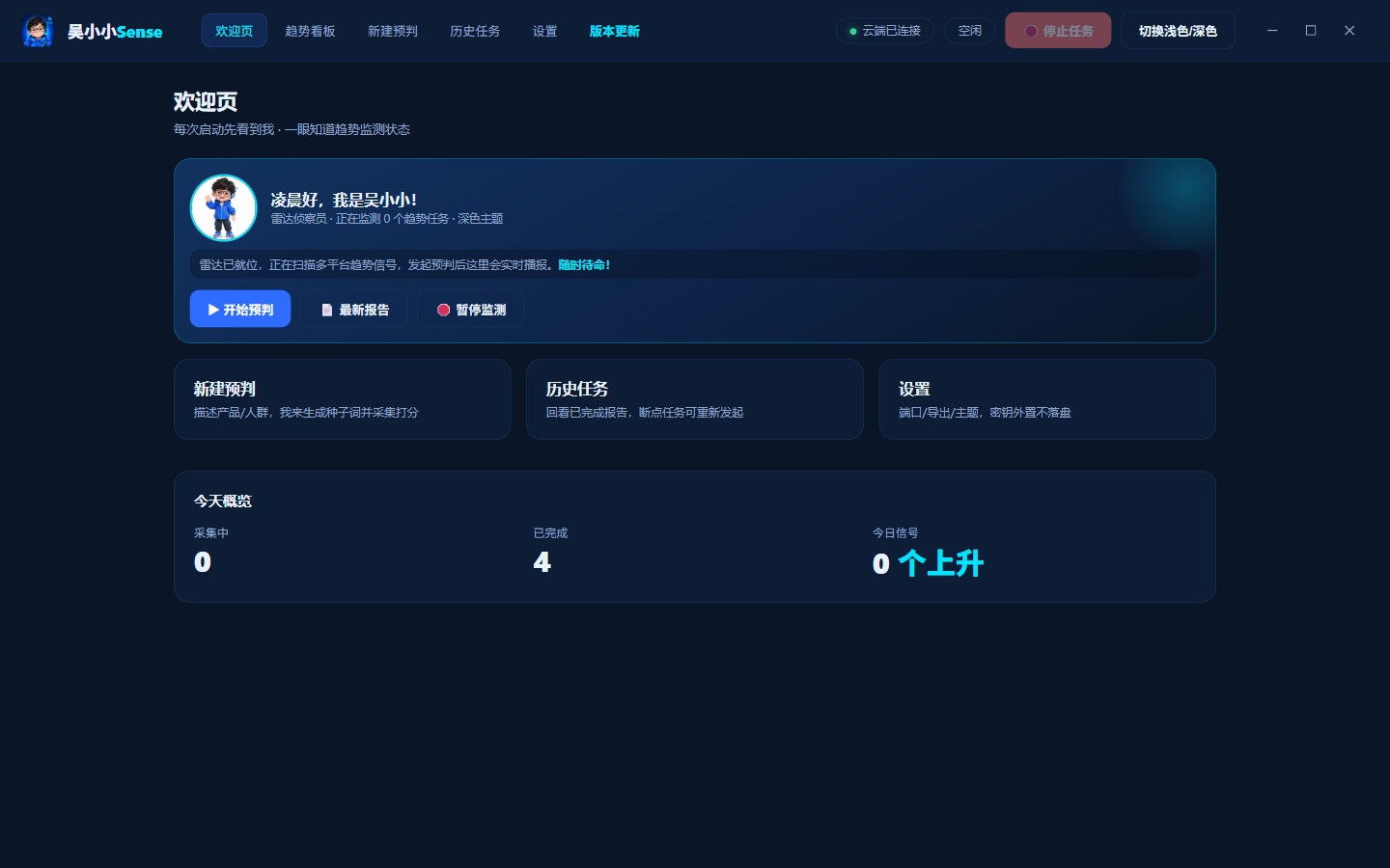 吴小小Sense 欢迎页